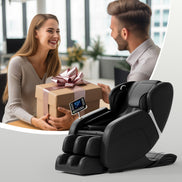 Full Body Deep Tissue Massage Chair – 8 Fixed Rollers, Foot Massage & LCD Touch Screen