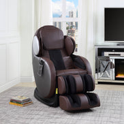 Pacari Chocolate Synthetic Leather Power 2D Massage Chair