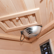 Blisspod I Vienna RED I All-In-One - Full Spectrum + Red Light Therapy I Indoor Corner Premium Sauna I 4-5 Person