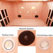 Thermora Orien 2-Person Far Infrared Sauna Ceramic Heaters 1760W - SAK25714