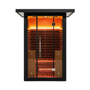 Thermora Lugano 2-Person Outdoor Full-Spectrum Infrared Sauna with Aluminum Exterior - SAK14973