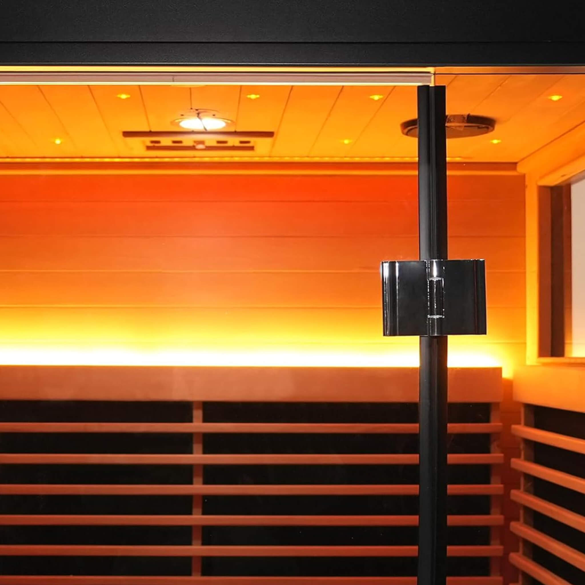 Thermora Lugano 2-Person Outdoor Full-Spectrum Infrared Sauna with Aluminum Exterior - SAK14973