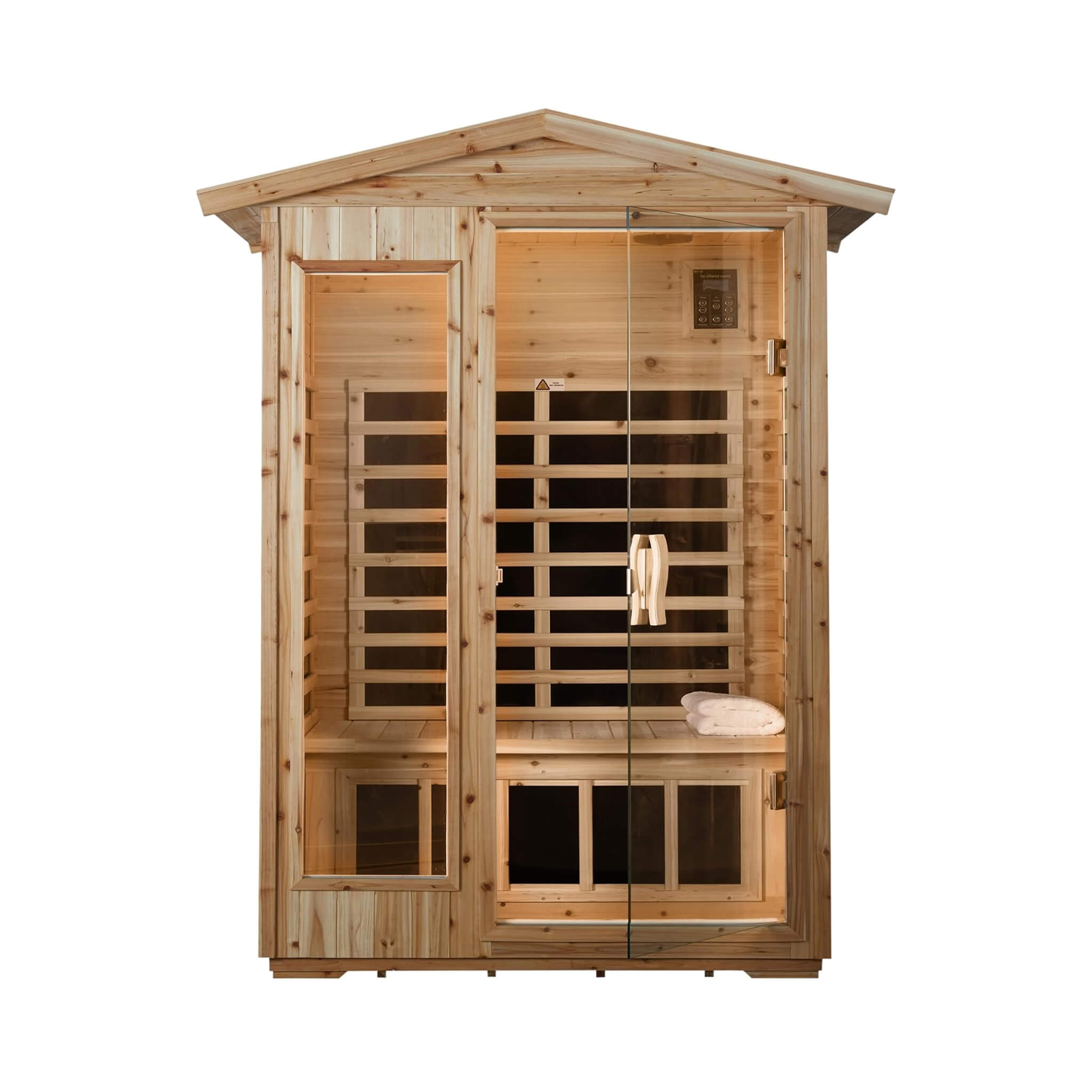 Thermora Vexa 2-Person Outdoor Hemlock Low EMF Infrared Sauna Room - SAK97318