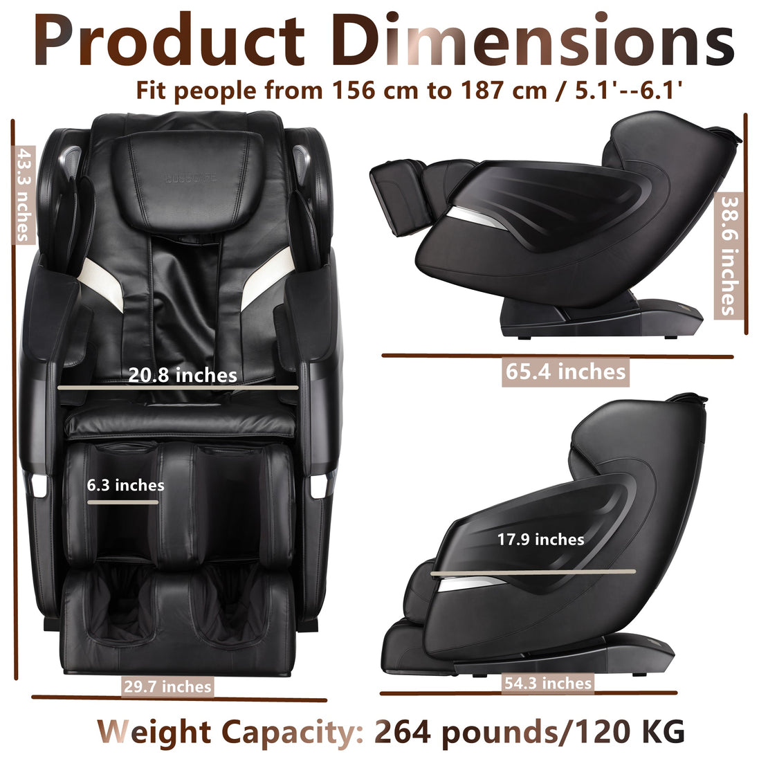 Massage Chairs SL Track Full Body Massage Recliner