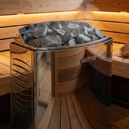 Rövia Elvaria 4-Person Red Cedar Hybrid Infrared & Steam Sauna with 6kW Harvia Heater - SAK93528