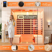 Thermora Seville 4-Person Low EMF Canadian Hemlock Infrared Sauna With Bluetooth (SAK29571)