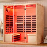 Thermora Seville 4-Person Low EMF Canadian Hemlock Infrared Sauna With Bluetooth (SAK29571)
