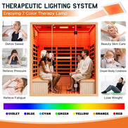 Thermora Seville 4-Person Low EMF Canadian Hemlock Infrared Sauna With Bluetooth (SAK29571)