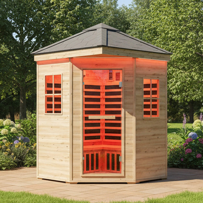 Thermora Monaco 4-Person Outdoor Spruce Low EMF Infrared Sauna Room - SAK16270