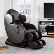 Pacari Chocolate Synthetic Leather Power 2D Massage Chair