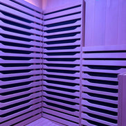 Blisspod | Milano | Full Spectrum Sauna | Canadian Hemlock Wood | Ultra Low EMF | 5 Far Infrared & 1 Red Glass Heater | Chromotherapy | Upto 2 Person