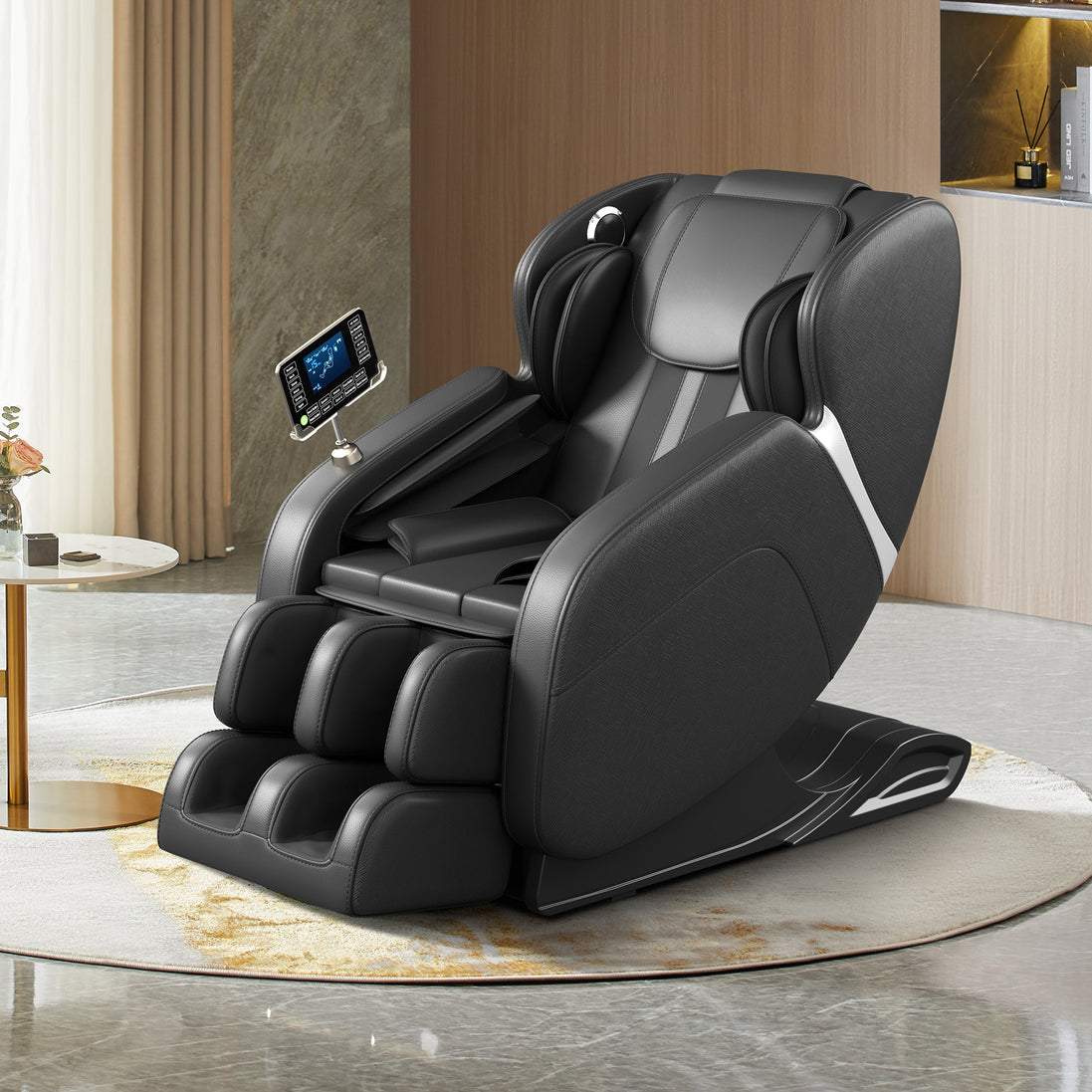 Full Body Deep Tissue Massage Chair – 8 Fixed Rollers, Foot Massage & LCD Touch Screen