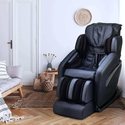 Jin L Track Deluxe Zero Gravity Full Body Massage Chair with Lumbar, Forearm & Calf Heat Therapy and Shiatsu Calf Massage