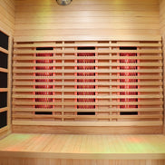 Blisspod | Venetian | Full Spectrum Indoor Premium Canadian Hemlock Ultra Low EMF Sauna | 11 Heaters | Chromotherapy & Reflexology | 3 Person