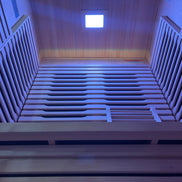 Blisspod | Milano | Full Spectrum Sauna | Canadian Hemlock Wood | Ultra Low EMF | 5 Far Infrared & 1 Red Glass Heater | Chromotherapy | Upto 2 Person