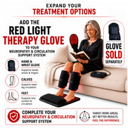 Red Light Neuropathy and Circulation Support System for Feet, Calves, Lower Back. 3,456 LEDs in System