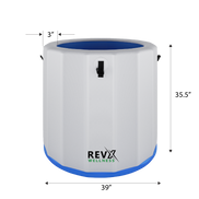 RevX Inflatable Barrel with Inflatable Steps