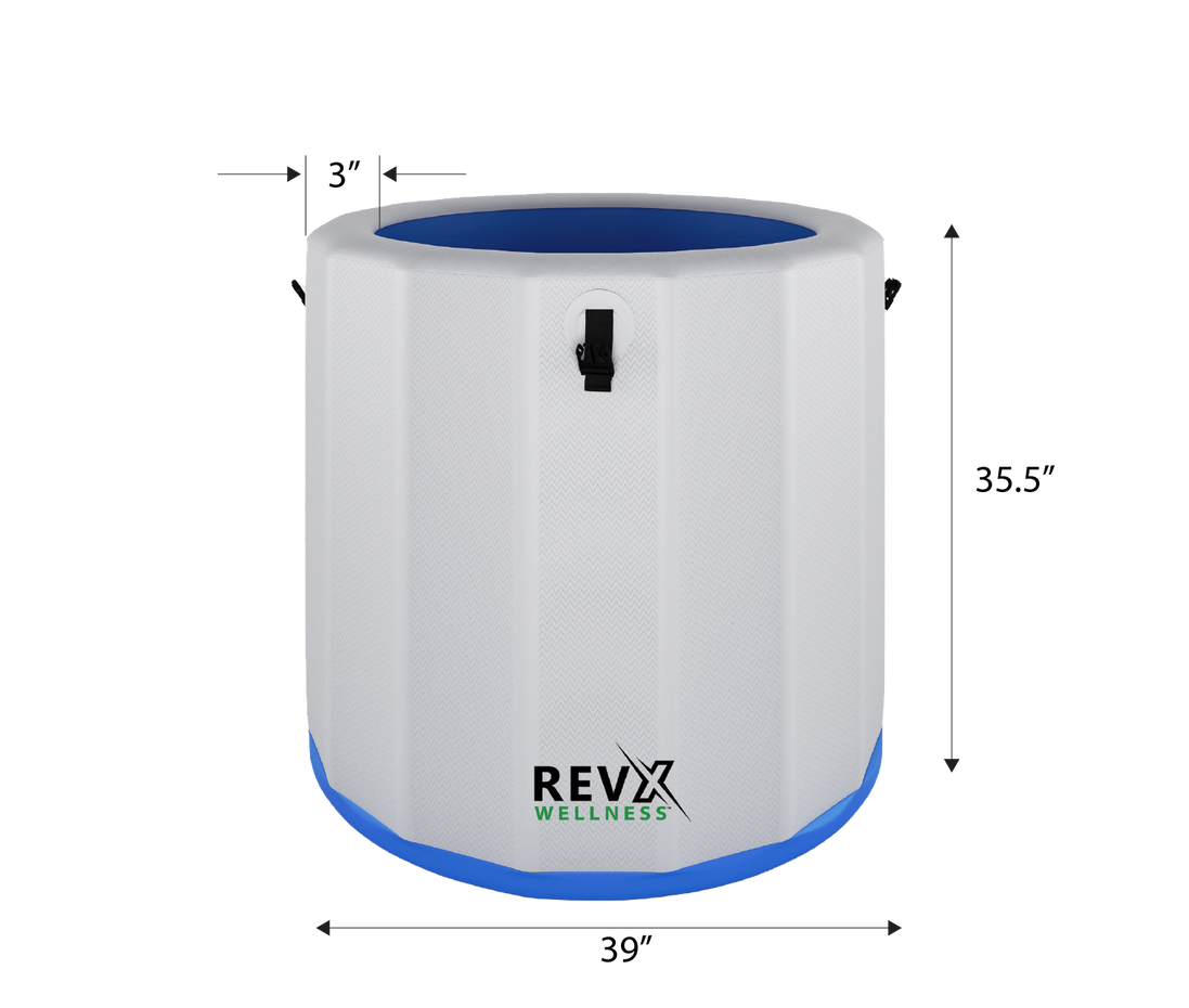 RevX Inflatable Barrel with Inflatable Steps
