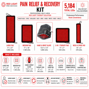 Red Light Pain Relief & Recovery Support Kit – 5 Powerful Devices 5,184 Total LEDs