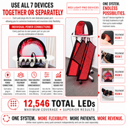 Full Body Red Light Therapy System 12,546 LED's in System. Includes 4 Pads 11