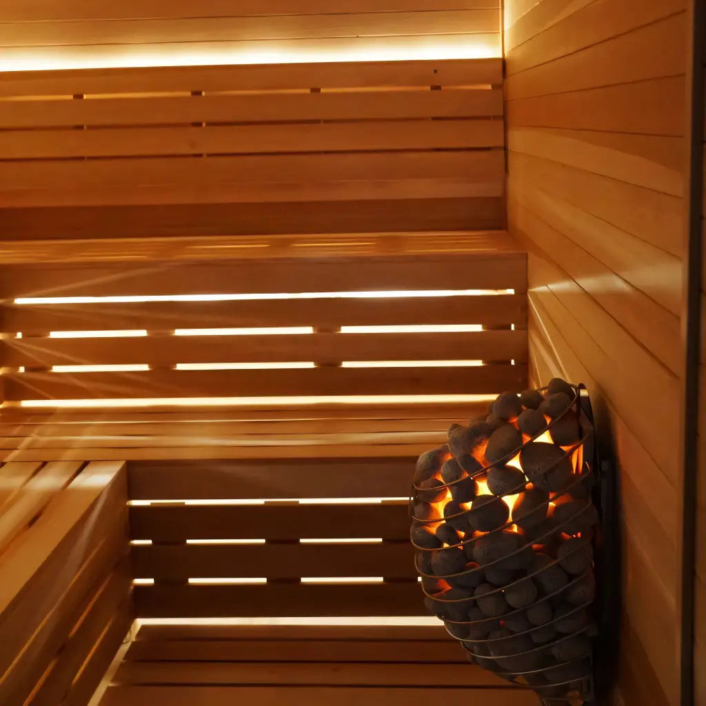 Carbon Smart Saunas - 8' x 8' x 8' - by Finnish Sauna Builders