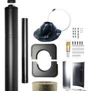 Harvia Steel Chimney WHP1500M Black - Finnish Sauna Builders