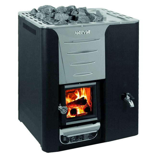 Harvia Pro 20 Rs Wood Burning Sauna Stove With Water Tank - Finnish Sauna Builders