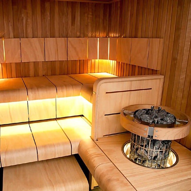 Harvia Cilindro PC60 6KW Sauna Heater with built in controls - Finnish Sauna Builders