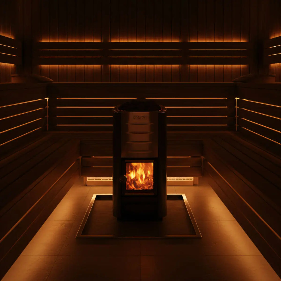 Harvia M3 WKM3 Wood Burning Sauna Stove - Finnish Sauna Builders