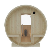 Helsinki Finnish Barrel Sauna with Terrace and WiFi Heater - Finnish Sauna Builders