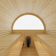 Helsinki Finnish Barrel Sauna with Terrace and WiFi Heater - Finnish Sauna Builders