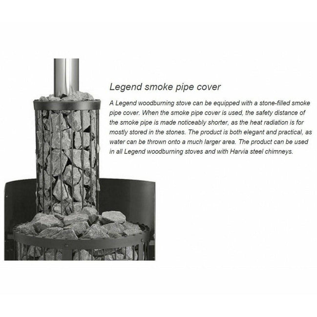 Harvia Legend Smoke Pipe Cover - Finnish Sauna Builders