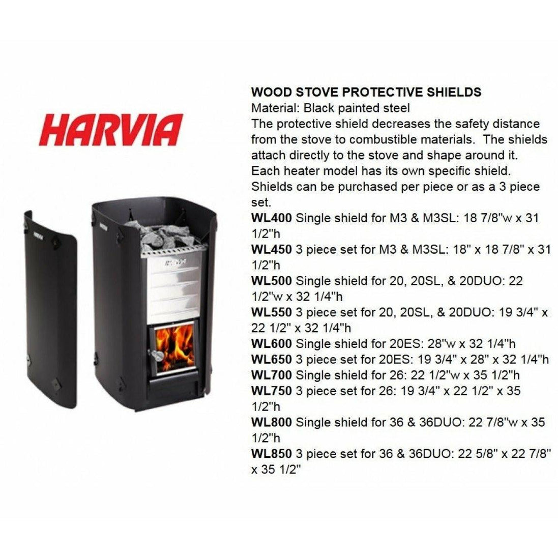 Harvia Cauldron 50 WP500 L Wood Burning Sauna Stove - Finnish Sauna Builders