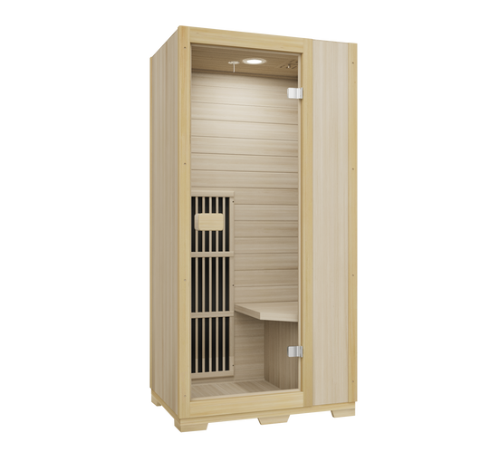 Blisspod | Vienna | Far Infrared Sauna | Canadian Hemlock Wood | Low EMF | 1 Person