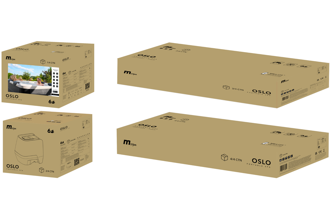 MSPA | OSLO | Frame Series | Rigid Hot Tub & Spa | Light up the night | Upto 6 Person