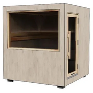 Thermasol Solaris - Tile Oak, 2-5 Person, Solar-Powered Outdoor Sauna