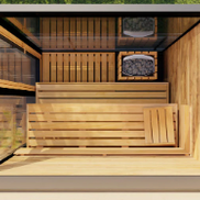 Thermasol Vera - Glass, 2-3 Person, Outdoor Sauna