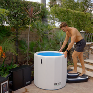 RevX Inflatable Barrel with Inflatable Steps