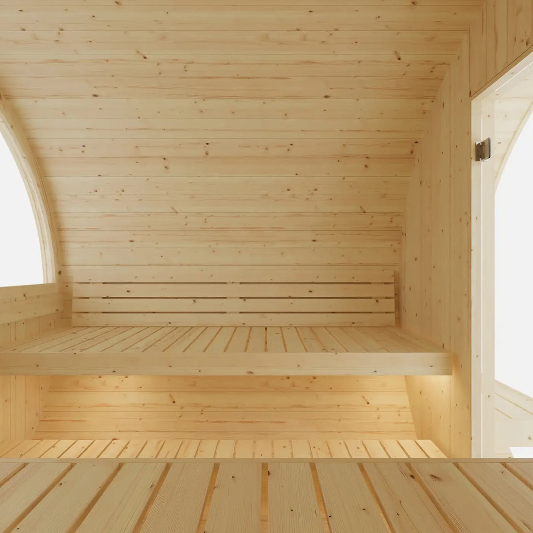 Tampere Finnish Barrel Sauna with WiFi Heater - Finnish Sauna Builders