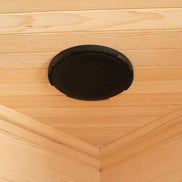 Blisspod, Vienna, Corner Spacious Far Infrared Sauna Canadian Hemlock Ultra Low EMF, 12 Heaters, 4-5 Persons