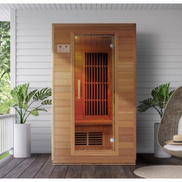 Blisspod, Vienna, Far Infrared Sauna Canadian Hemlock Very Low EMF Sauna, 4 Heaters – 2 Persons