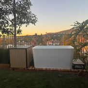 RevX Acrylic X Tub Cold Plunge + LUX High Performance Chiller and Filtration System
