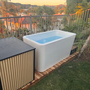 RevX Acrylic X Tub Cold Plunge + LUX High Performance Chiller and Filtration System