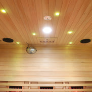 Blisspod | Venetian | Full Spectrum Indoor Premium Canadian Hemlock Ultra Low EMF Sauna | 11 Heaters | Chromotherapy & Reflexology | 3 Person