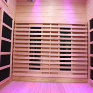 Blisspod | Venetian | Full Spectrum Indoor Premium Canadian Hemlock Low EMF Sauna | 10 Heaters | Chromotherapy & Reflexology | 2 Person