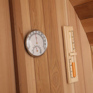 Blisspod | Prague | Canadian Red Cedar Outdoor Steam Barell Sauna | Full Glass Back