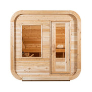 Dundalk Leisurecraft 4-Person Canadian Timber Luna Cube Sauna with Front Window - SAK96475
