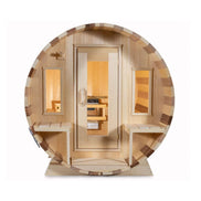 Dundalk Leisurecraft Tranquility 6-Person Wood Barrel Sauna Porch - SAK96814