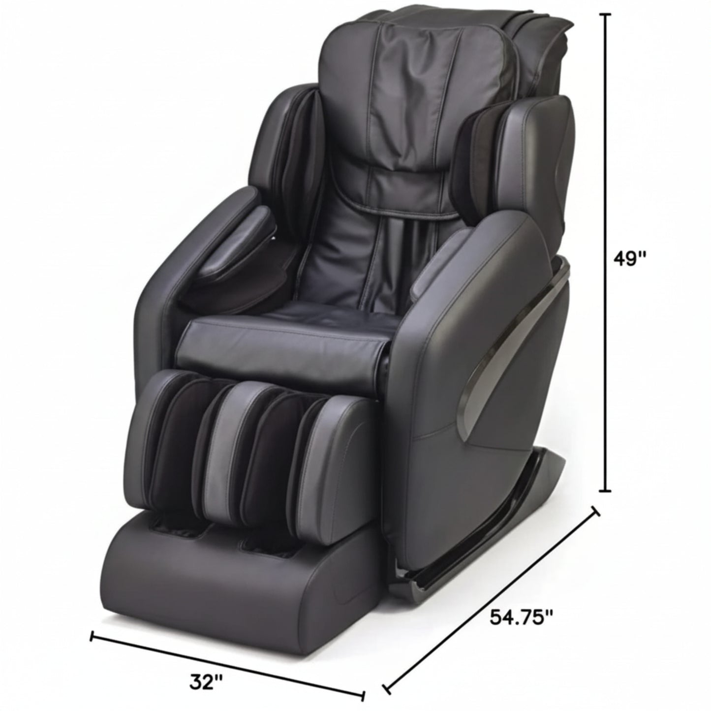 Jin L Track Deluxe Zero Gravity Full Body Massage Chair with Lumbar, Forearm & Calf Heat Therapy and Shiatsu Calf Massage