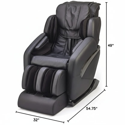 Jin L Track Deluxe Zero Gravity Full Body Massage Chair with Lumbar, Forearm & Calf Heat Therapy and Shiatsu Calf Massage